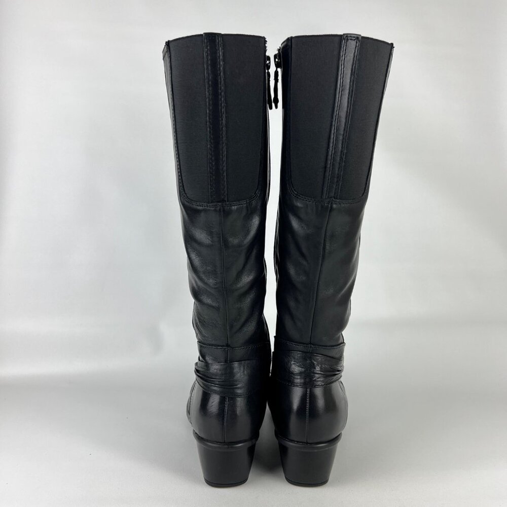 Clarks Black Heeled Boots - Picture 4 of 16